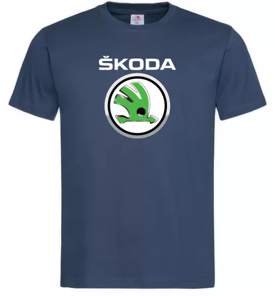 Чоловіча футболка Skoda Темно-синій фото