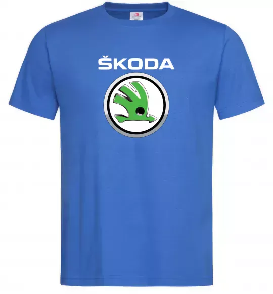 Чоловіча футболка Skoda Яскраво-синій фото