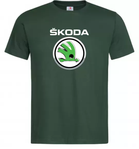 Чоловіча футболка Skoda Темно-зелений фото