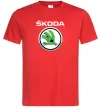 Чоловіча футболка Skoda Червоний Чоловіча футболка Skoda Червоний фото
