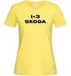 Жіноча футболка I <3 Skoda Лимонний фото