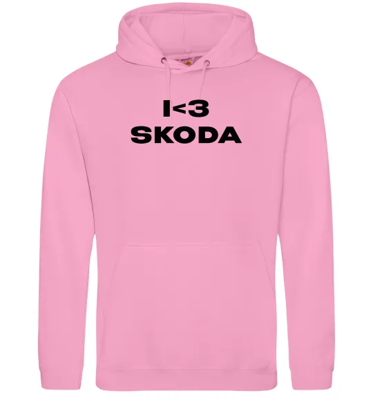 Жіноча толстовка (худі) I <3 Skoda Рожевий фото