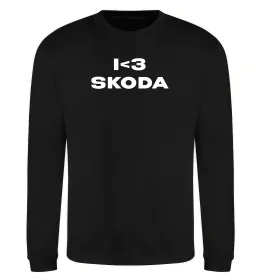 Світшот I <3 Skoda Чорний фото