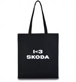 Эко-сумка I <3 Skoda Черный фото