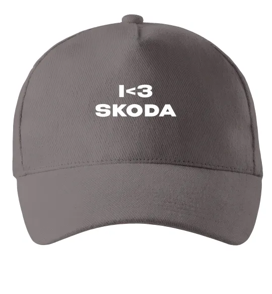 Кепка I <3 Skoda Серый фото