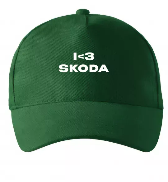 Кепка I <3 Skoda Темно-зеленый фото