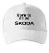 Кепка Born to drive Skoda Белый фото