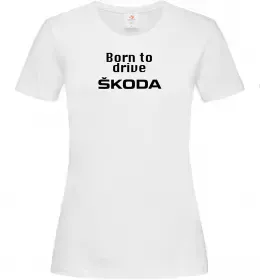 Жіноча футболка Logo skoda Білий фото