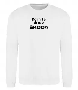 Свитшот Skoda logo кольорове Белый фото