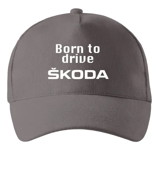 Кепка Born to drive Skoda Серый фото