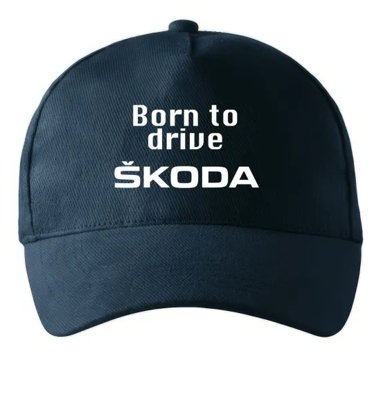 Кепка Born to drive Skoda Темно-синий фото