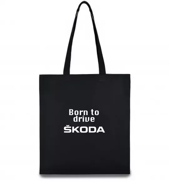 Еко-сумка Born to drive Skoda Чорний фото