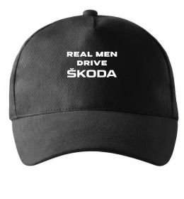 Кепка Real men drive Skoda