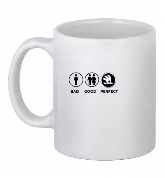 Чашка керамическая Good-Perfect Skoda Белый фото