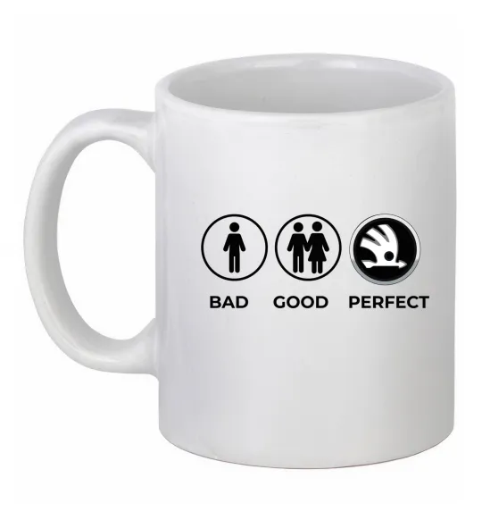 Чашка керамическая Good-Perfect Skoda Белый фото