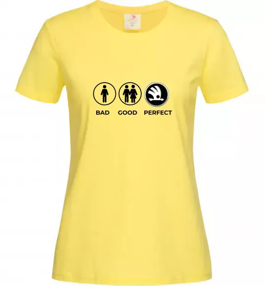 Жіноча футболка Good-Perfect Skoda Лимонний фото