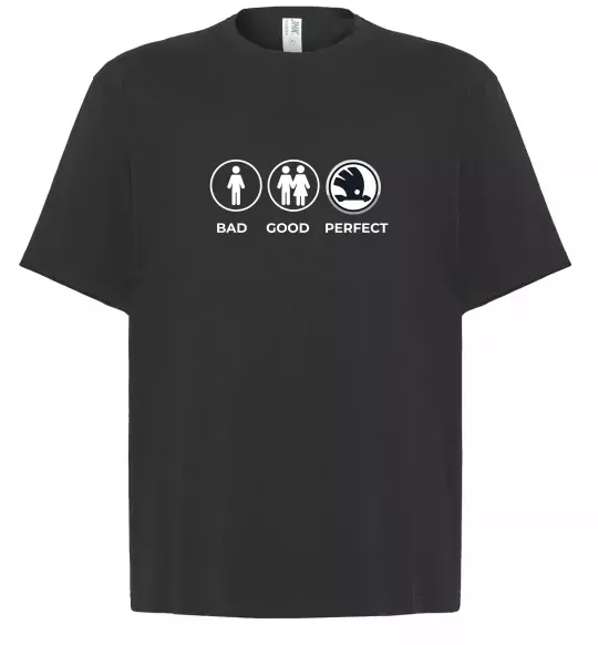 Футболка Оверсайз Good-Perfect Skoda Черный фото