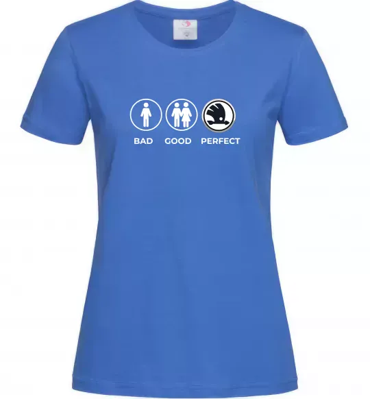 Жіноча футболка Good-Perfect Skoda Яскраво-синій фото