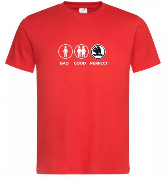 Мужская футболка Good-Perfect Skoda Красный фото