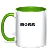 Чашка з кольоровою ручкою Boss Skoda Зелений фото