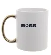 Чашка з кольоровою ручкою Boss Skoda Золото фото