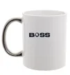 Чашка з кольоровою ручкою Boss Skoda Срібло фото