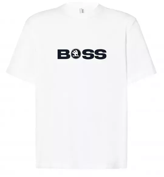 Футболка Оверсайз Boss Skoda Білий фото
