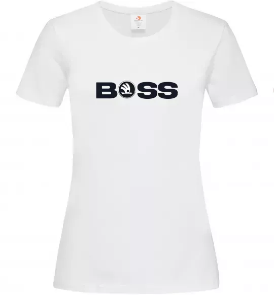 Жіноча футболка Boss Skoda Білий фото