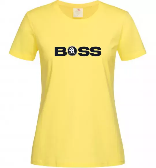 Жіноча футболка Boss Skoda Лимонний фото