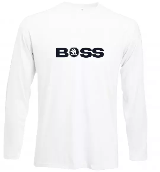Лонгслів Boss Skoda Білий фото