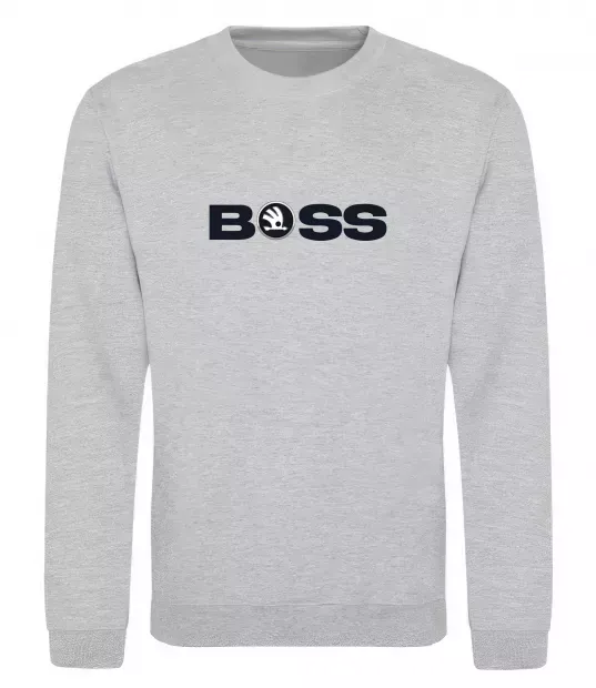 Світшот Boss Skoda Сірий меланж фото