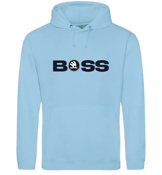 Женская толстовка (худи) Boss Skoda Голубой фото