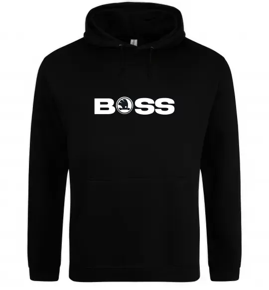 Мужская толстовка (худи) Boss Skoda Черный фото