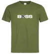 Чоловіча футболка Boss Skoda Оливковий фото