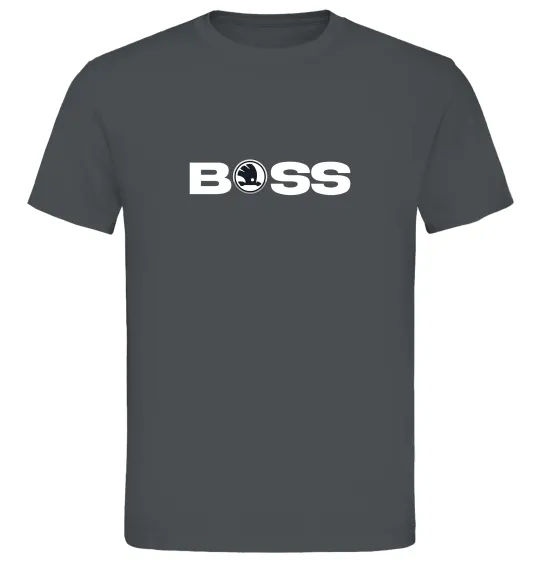 Чоловіча футболка Boss Skoda Графіт фото