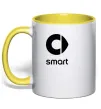 Чашка с цветной ручкой Smart logo та назва Лимонный фото