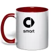 Чашка с цветной ручкой Smart logo та назва Красный фото