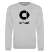 Свитшот Smart logo та назва Серый меланж фото