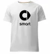 Мужская премиум футболка Smart logo та назва Белый фото