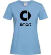 Женская футболка Smart logo та назва Голубой фото