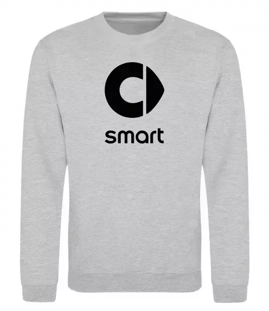 Світшот Smart logo та назва Сірий меланж фото