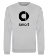 Світшот Smart logo та назва Сірий меланж фото