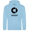 Чоловіча толстовка (худі) Smart logo та назва Блакитний фото