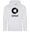 Жіноча толстовка (худі) Smart logo та назва Сірий меланж фото