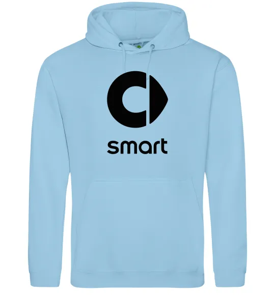 Жіноча толстовка (худі) Smart logo та назва Блакитний фото