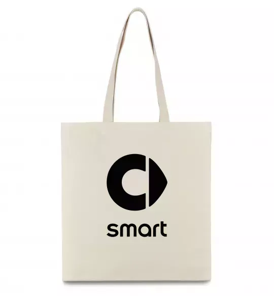Эко-сумка Smart logo та назва Бежевый фото