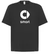Футболка Оверсайз Smart logo та назва Черный фото