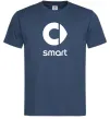 Мужская футболка Smart logo та назва Темно-синий фото