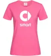 Женская футболка Smart logo та назва Ярко-розовый фото