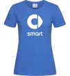Женская футболка Smart logo та назва Ярко-синий фото